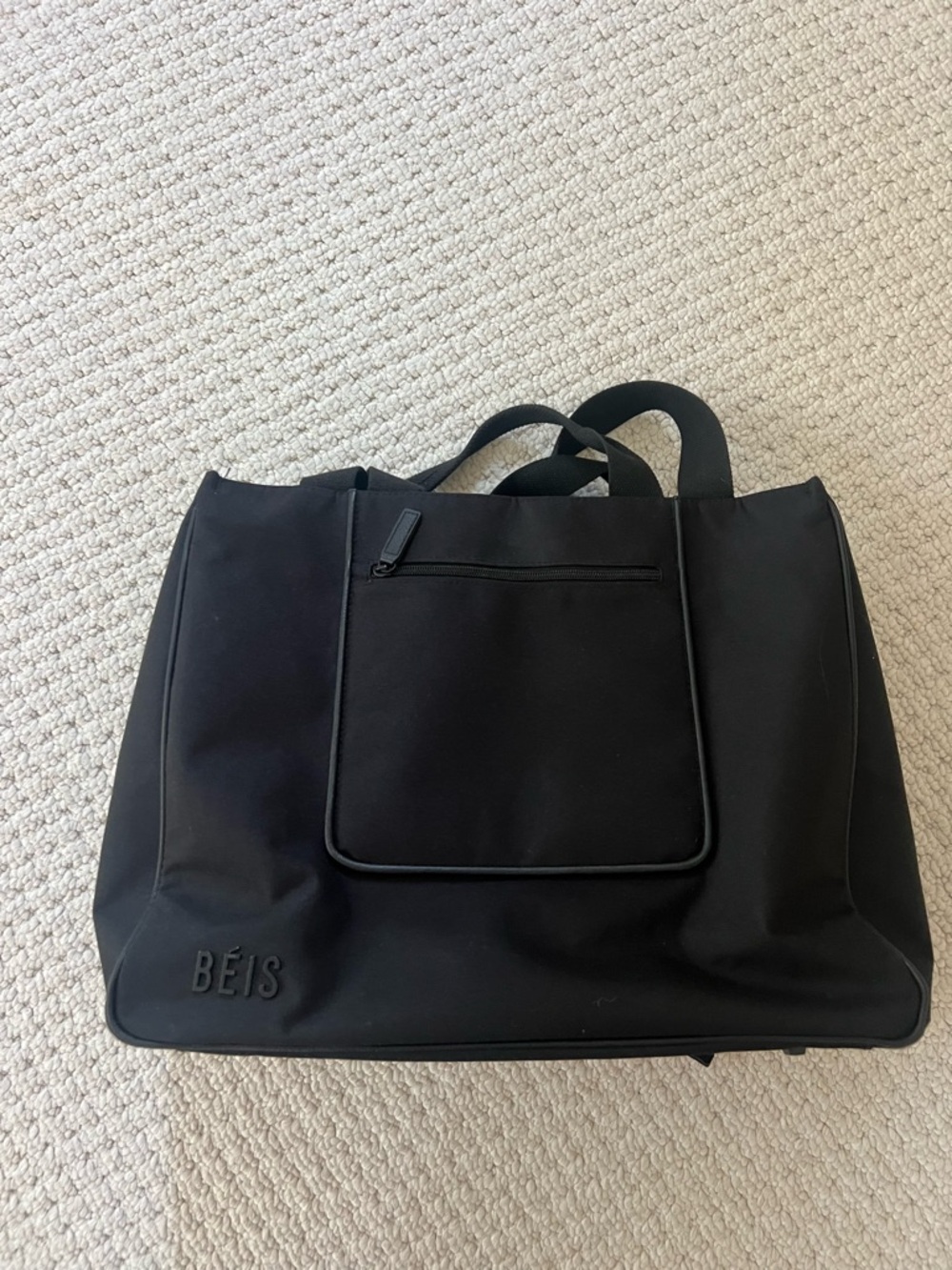 BEIS Black East to West Laptop Tote - Picture 2 of 3